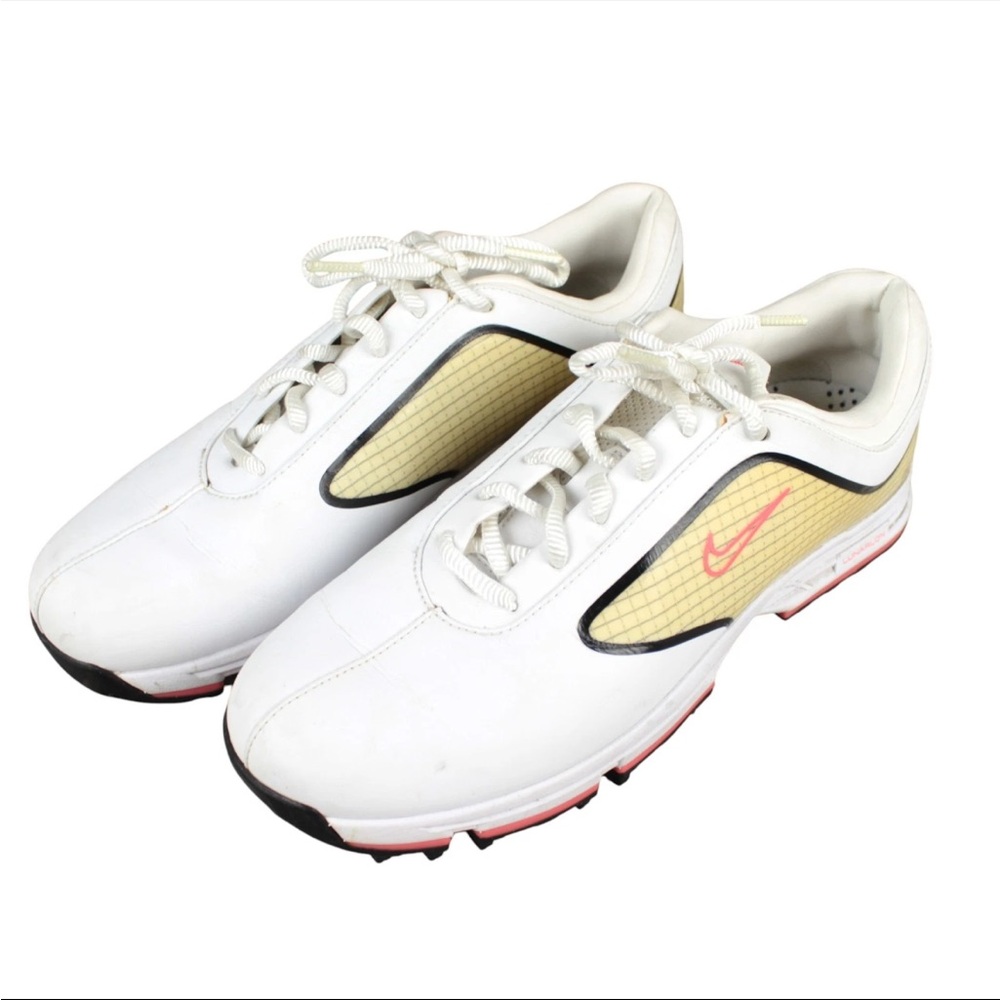 Nike Lunar Links White Pink Women Golf Shoes Sz 7 418376-161 Golfer